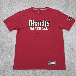 Nike‎ Arizona Diamondbacks Shirt Mens Medium Red Regular Fit MLB Short Sleeve
